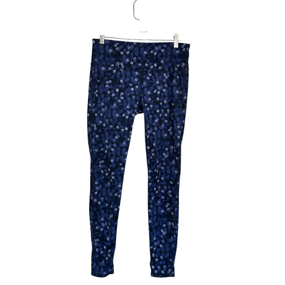 Athleta Polka Dot Print‎ High Waisted Athletic Leggings Workout Pants Sz Medium
